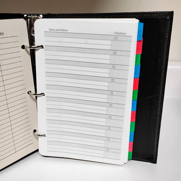 📖 Vintage Stuart Hall Address Book ✨ Retro Organizer - Picture 4 of 14